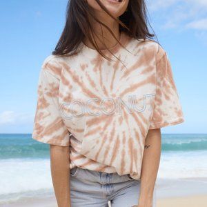 NWOT Post Surf Collective Coconuts Tie Dye Tee